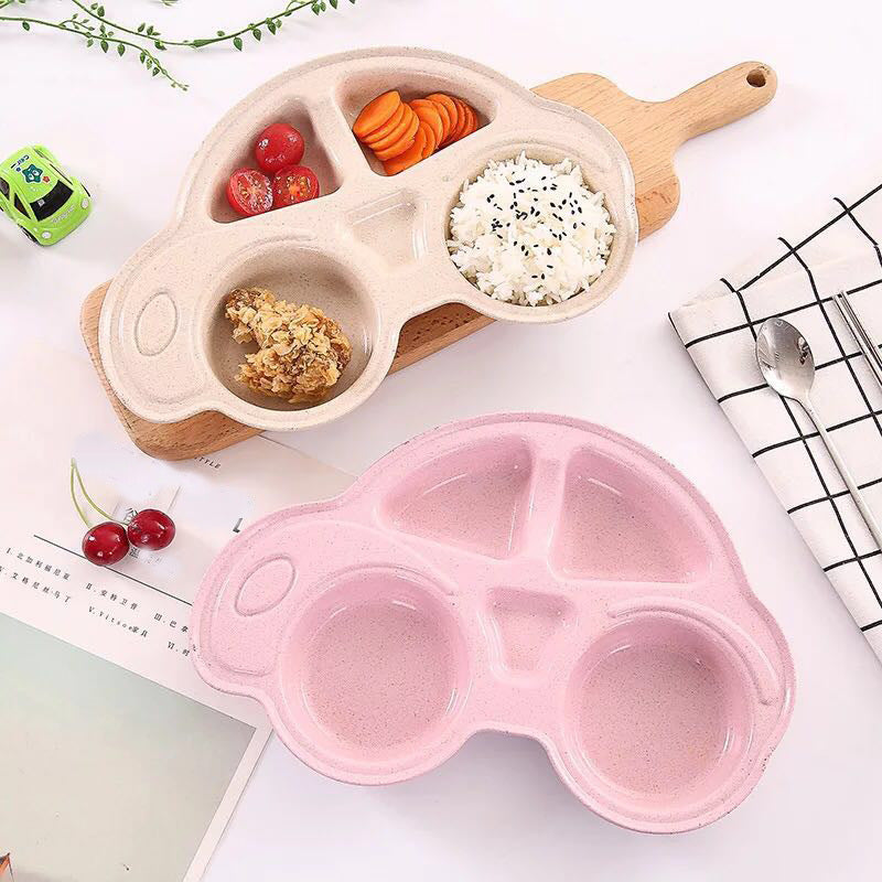 1 Pics Car Shaped Plate For Kids