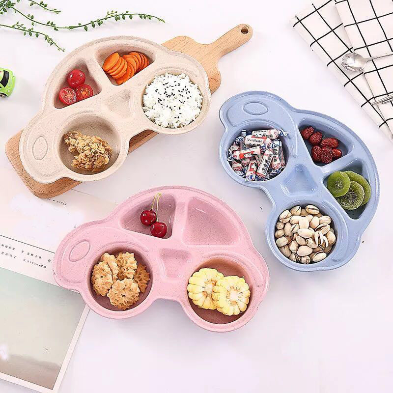 1 Pics Car Shaped Plate For Kids