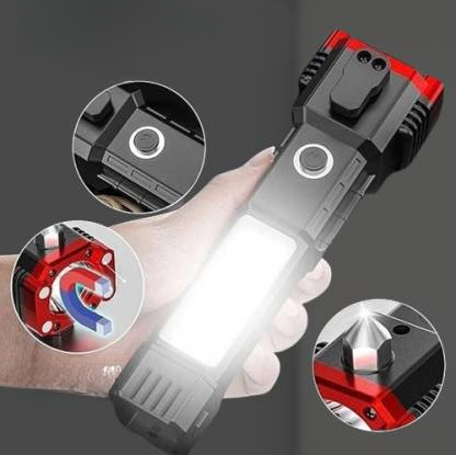 Multi-Functional Car Safety Flashlight Re