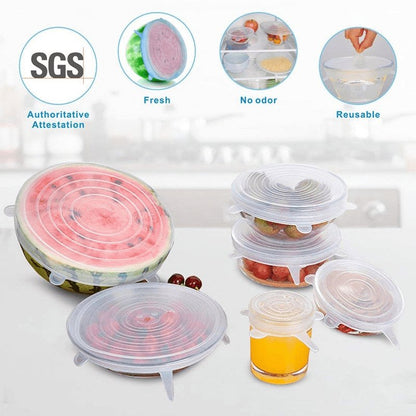 6 Pieces Silicon Lids Regula