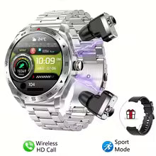 New Smart Watch TWS 2-in-1 Bluetooth Earphones HIFI 9D Sound Quality Bluetooth Call For Men and Women Sports Smartwatches