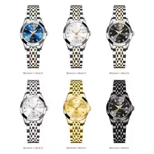 ROLENDO Luxury Men's Automatic Watch Perpetual Calendar Moonphase Stainless Steel Waterproof Luminous High-End Wristwatch Gift