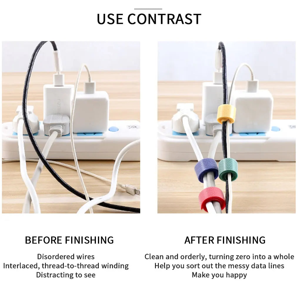 5Pc Cable Organizer Ties Regular