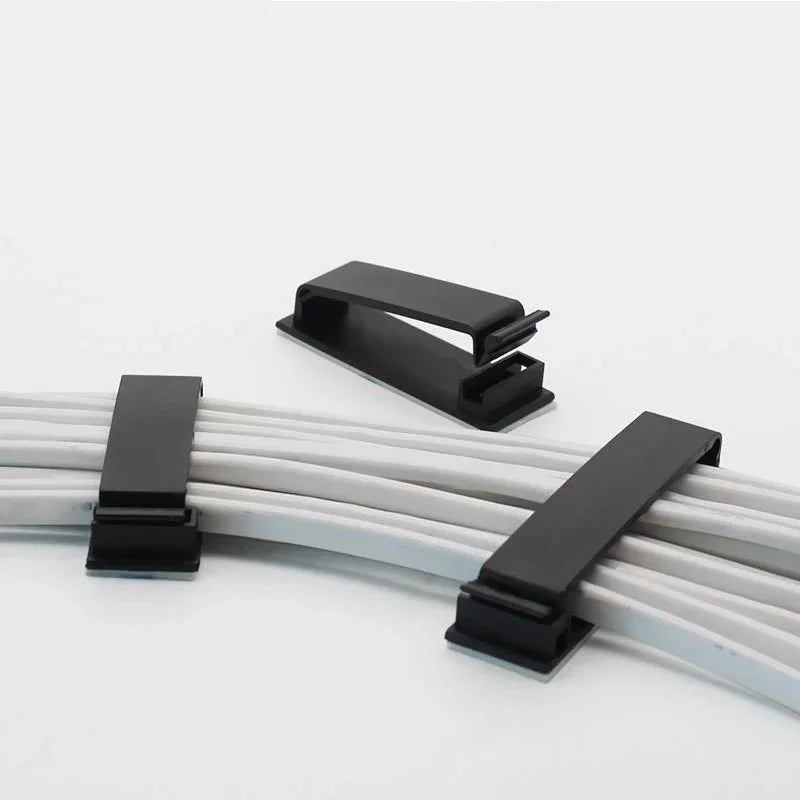 10 Pics Adhesive Cable Organizer Clips Regular