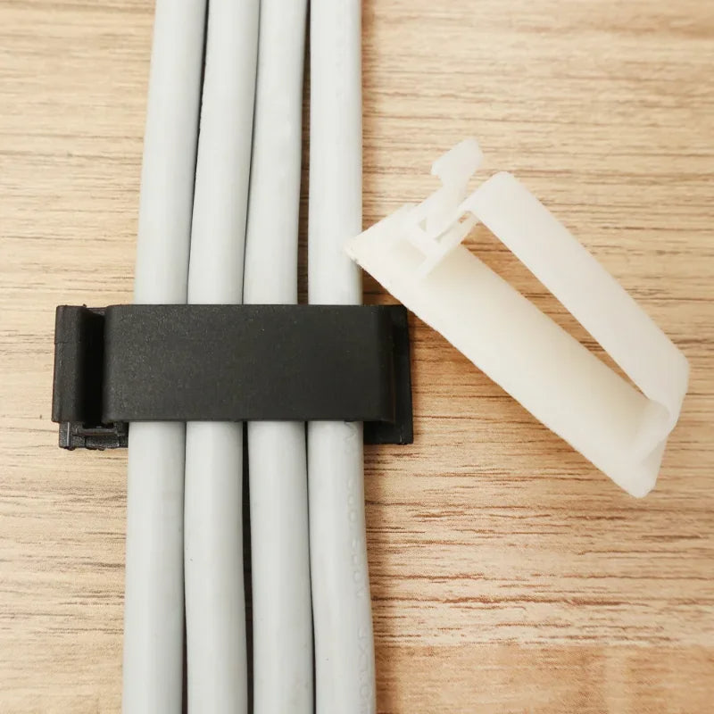 10 Pics Adhesive Cable Organizer Clips Regular