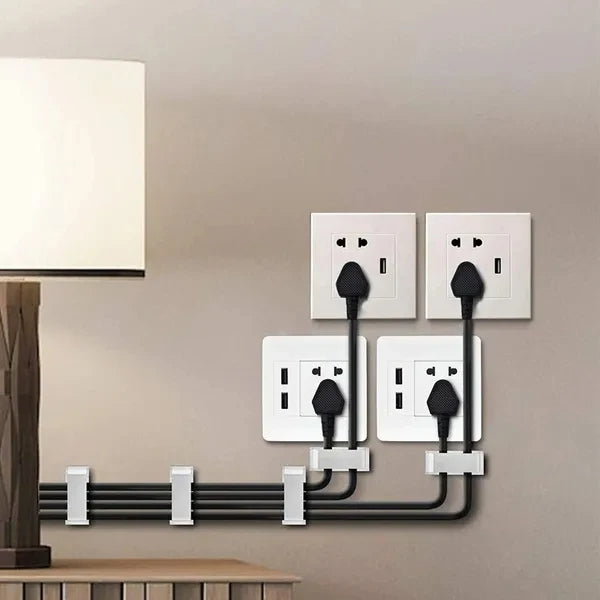 10 Pics Adhesive Cable Organizer Clips Regular