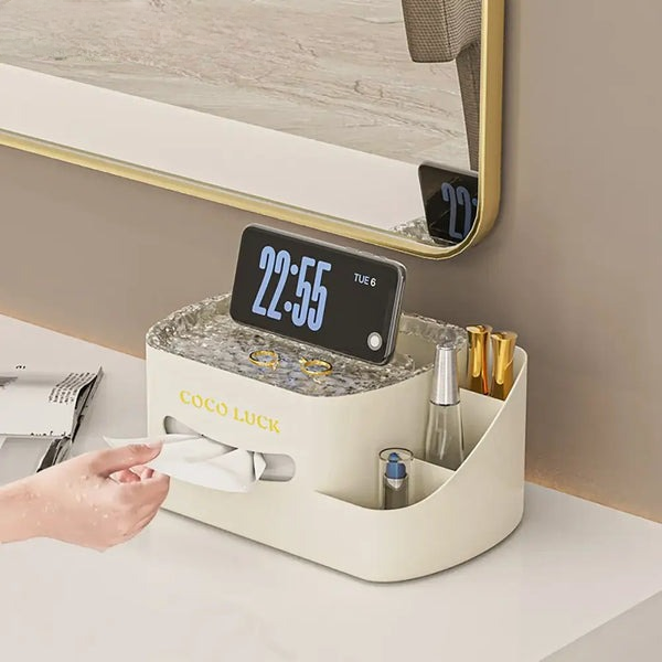 Desk Storage Organizer With Tissue Box Regula