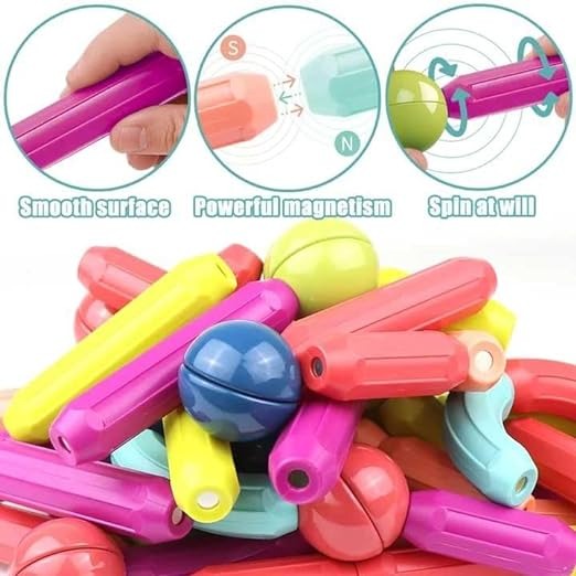25 Pics Colourful Magnetic Puzzle Toy Game R