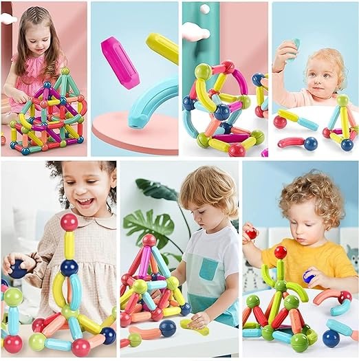 25 Pics Colourful Magnetic Puzzle Toy Game R
