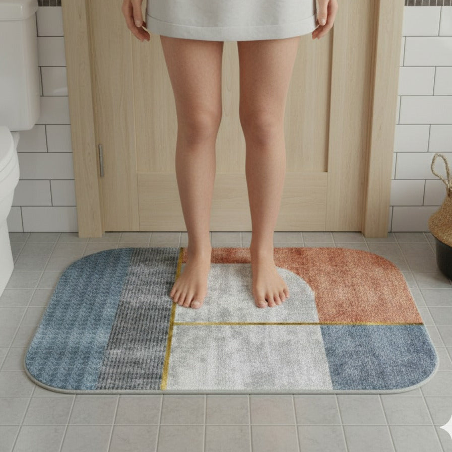 Water Absorbent Bathroom Door Mat Regular