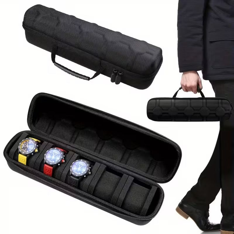 5-Slot Portable Travel Watch Organizer R