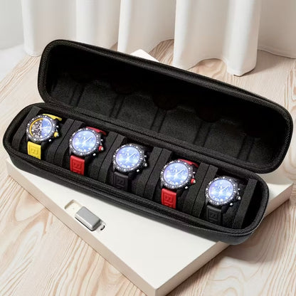 5-Slot Portable Travel Watch Organizer R
