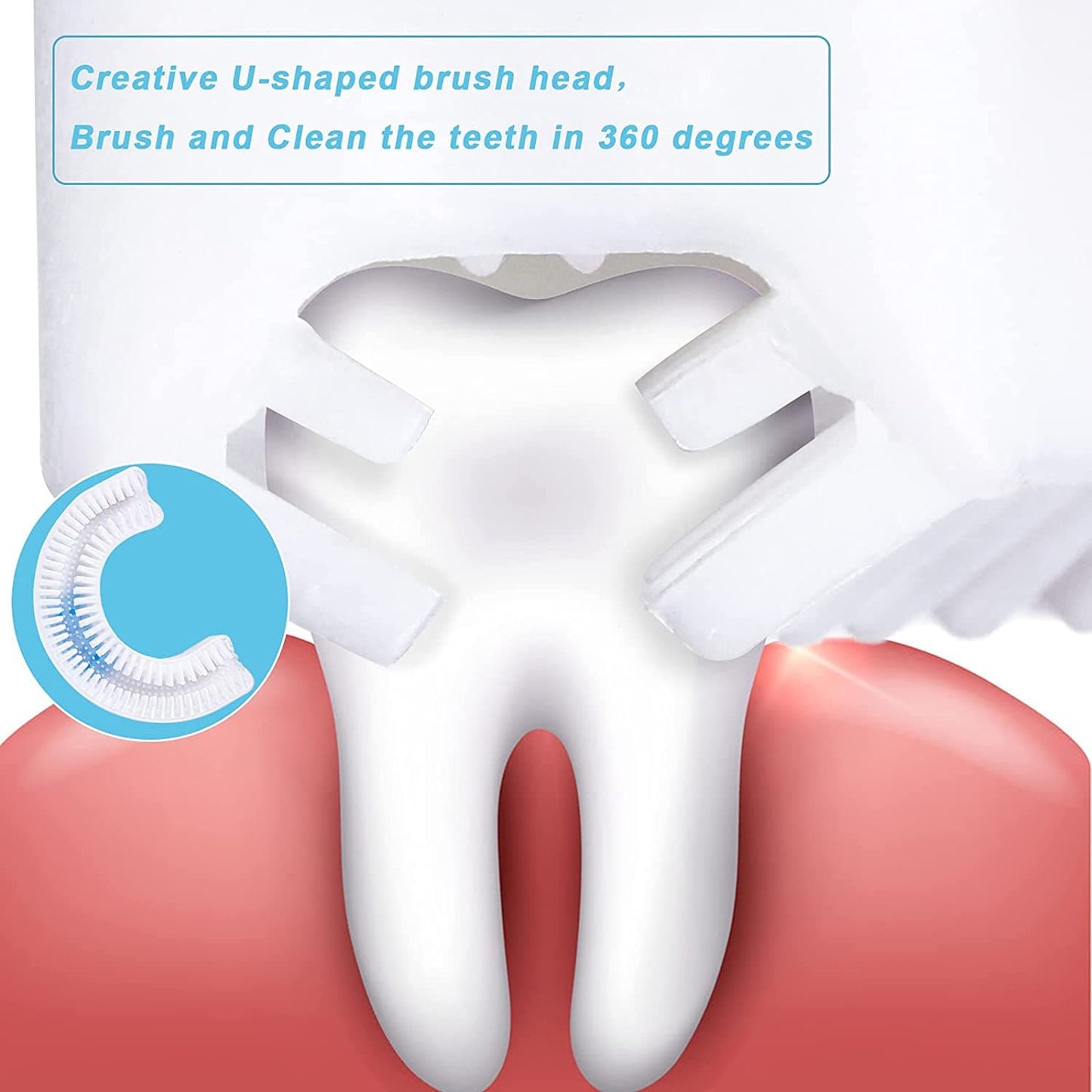 High Quality Ushape Toothbrush for Kids. Regular