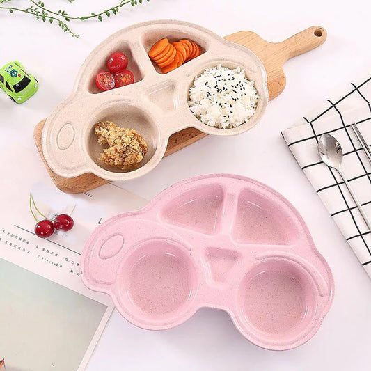 1 Pics Car Shaped Plate For Kids