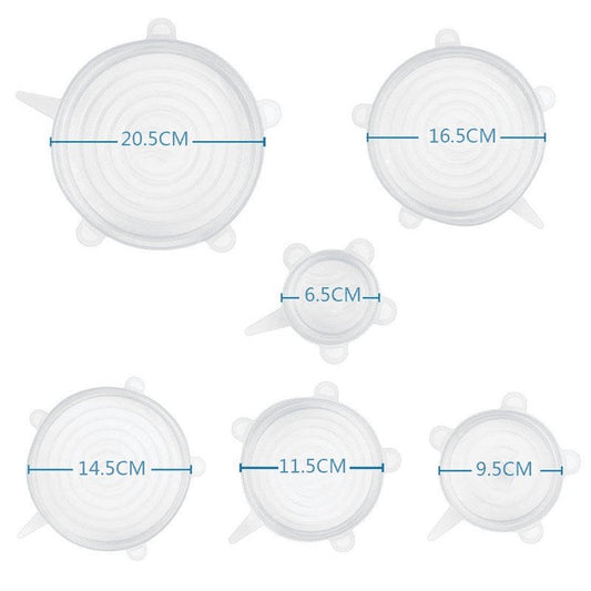 6 Pieces Silicon Lids Regula