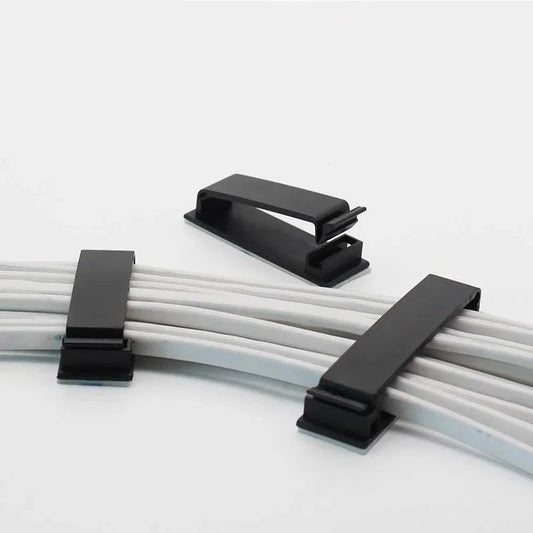 10 Pics Adhesive Cable Organizer Clips Regular
