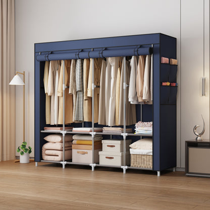 Portable Wardrobe Non-Woven Fabric Closet Shelf Regular