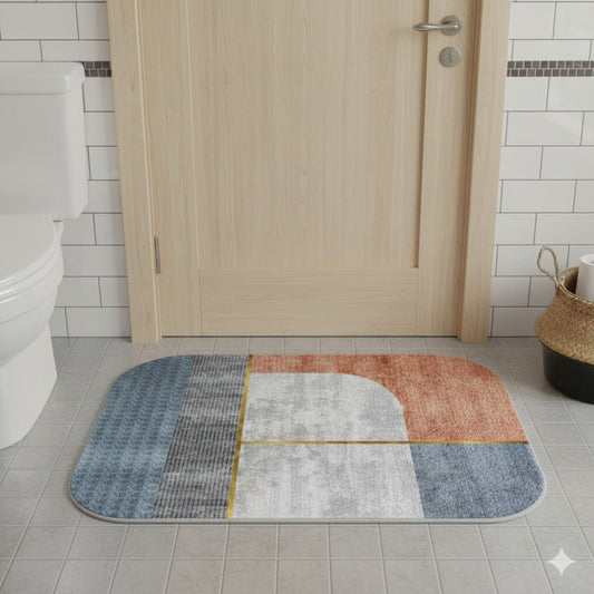 Water Absorbent Bathroom Door Mat Regular